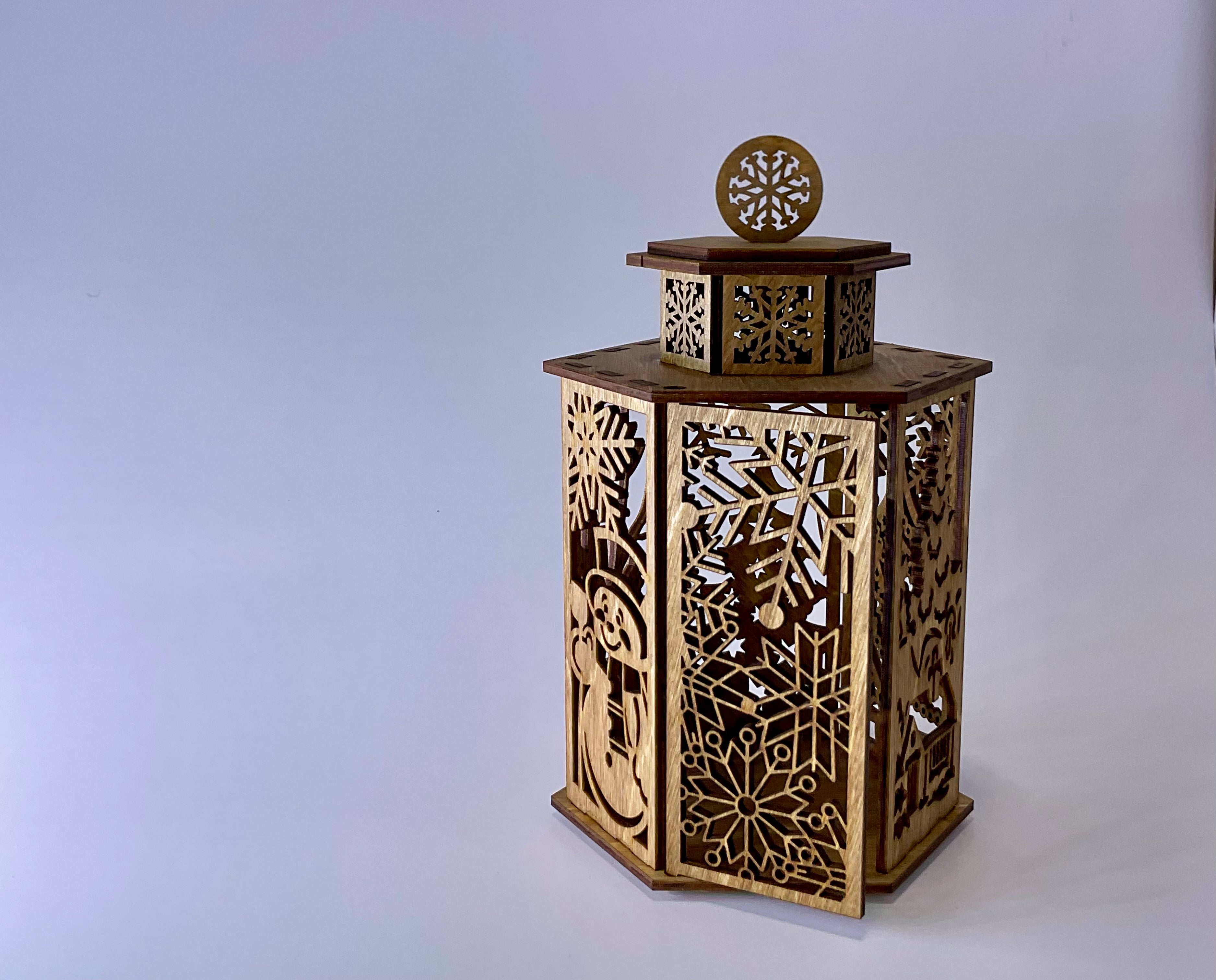 Wooden Christmas Lantern