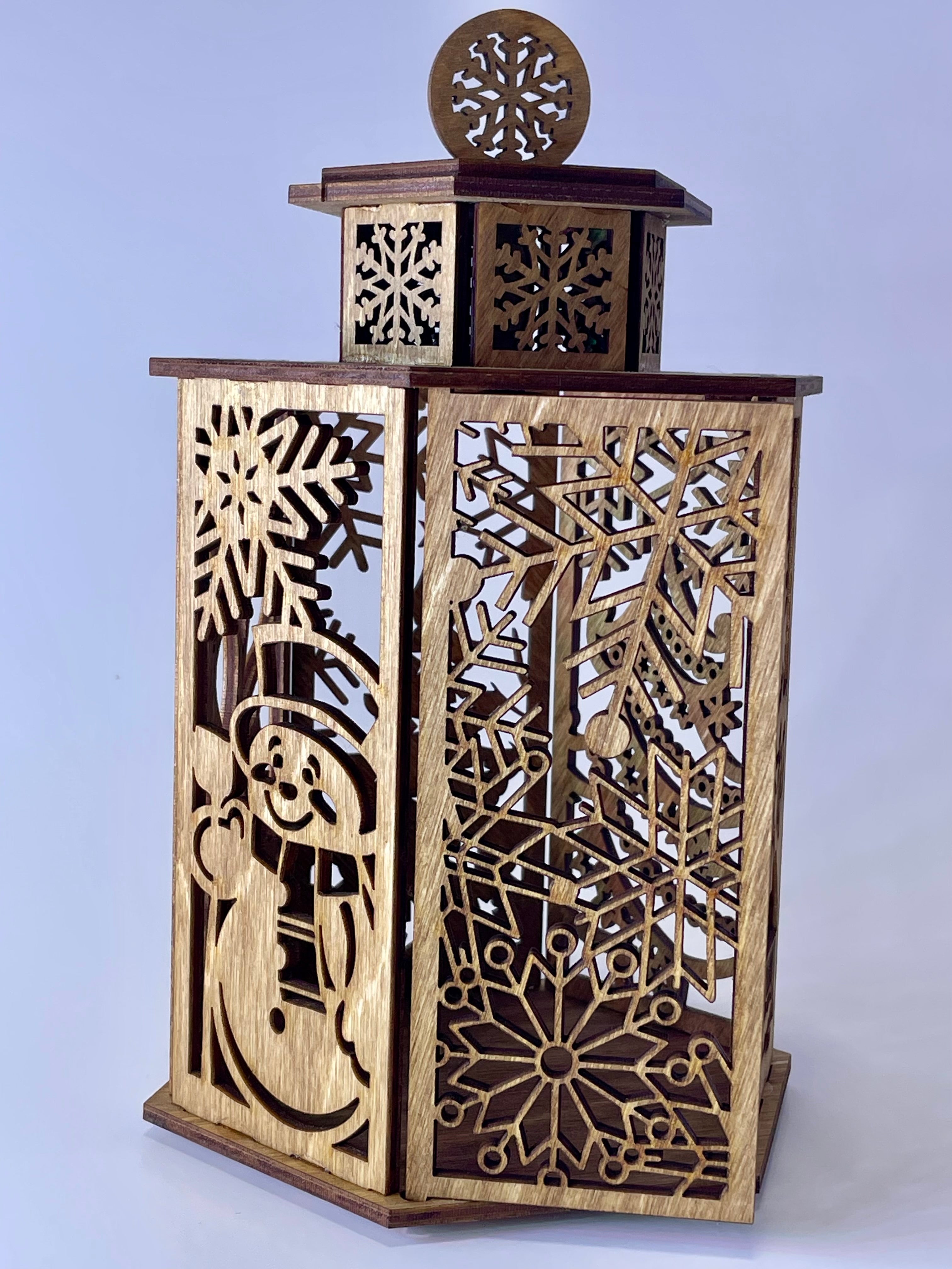 Wooden Christmas Lantern