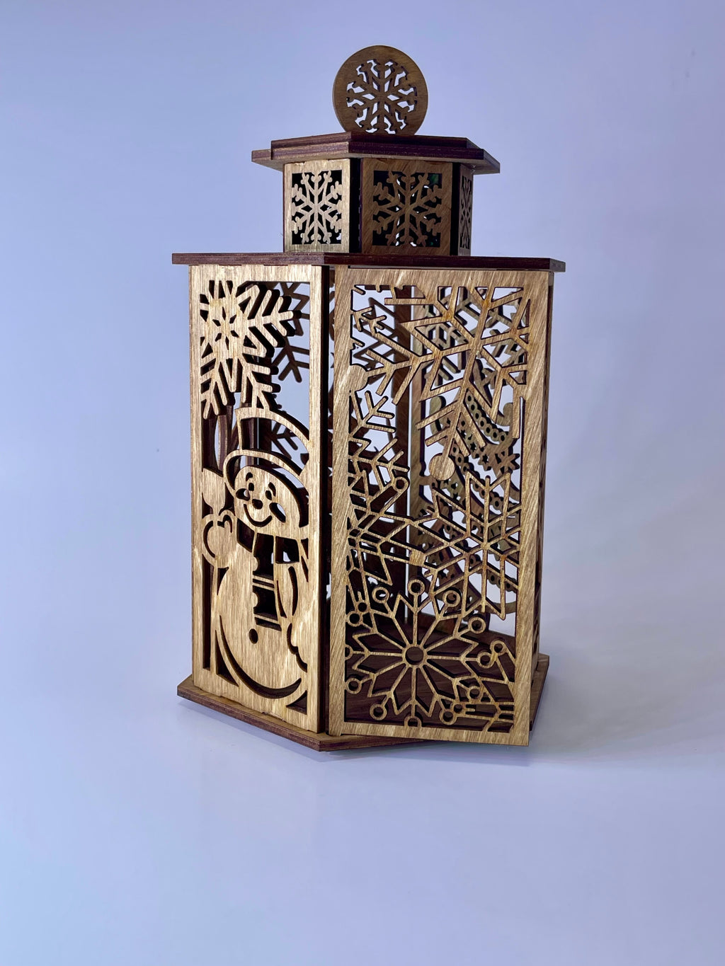 Wooden Christmas Lantern