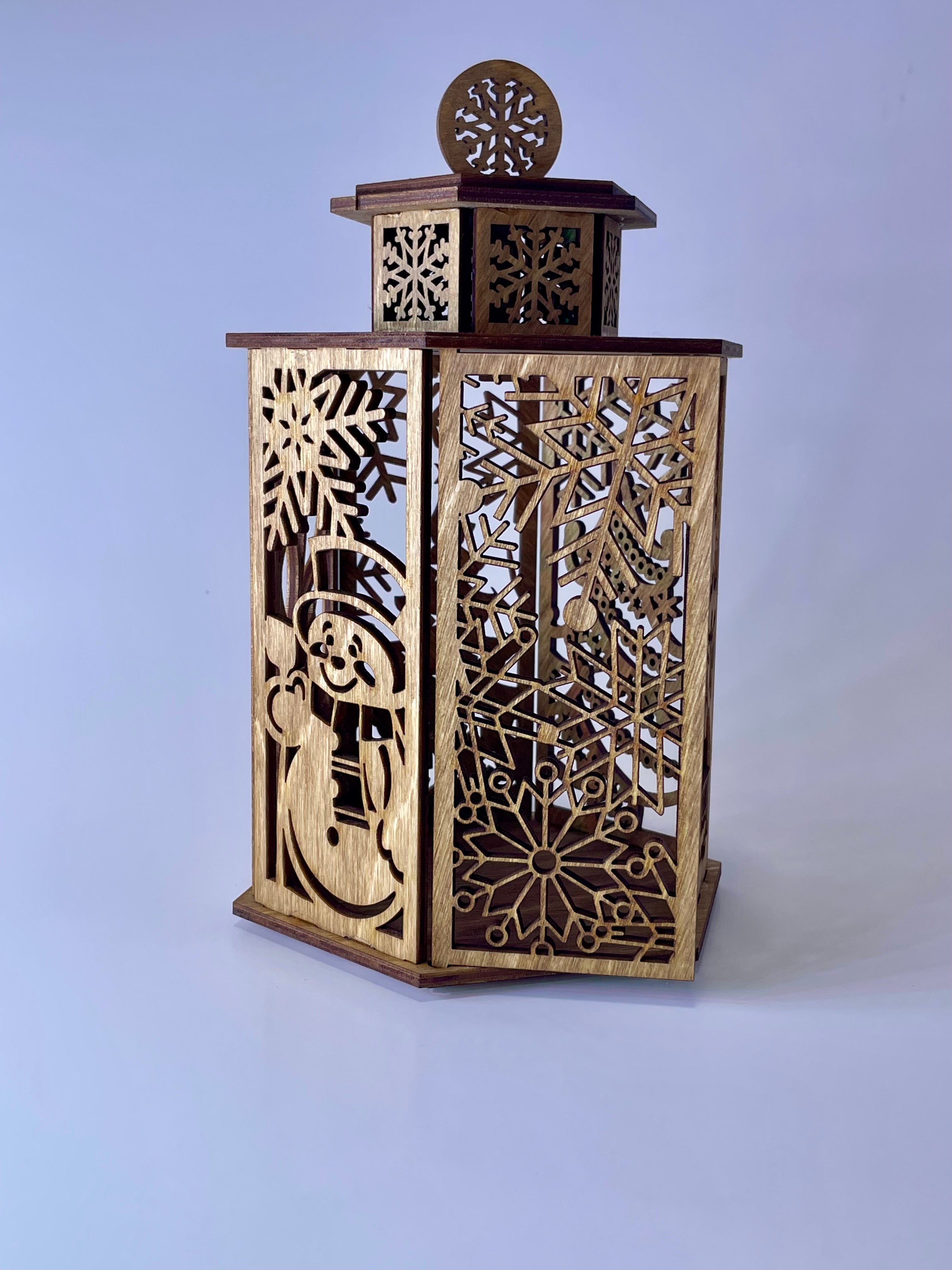 Wooden Christmas Lantern
